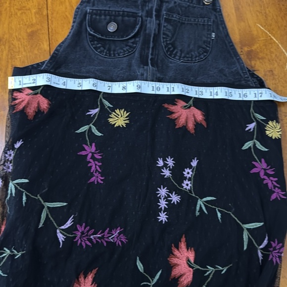 Gothic Jordache jumper with fishnet embroidered skirt retro size medium - Picture 7 of 8